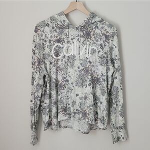 Calvin Klein Floral Lightweight Hoodie Multicolor Size XL